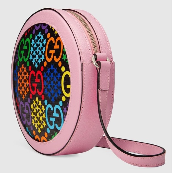 $2,250 GUCCI New GG Psychedelic Round Shoulder Bag GG Logo multicolored pink - Picture 7 of 17